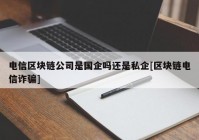 电信区块链公司是国企吗还是私企[区块链电信诈骗]