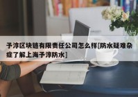 予淳区块链有限责任公司怎么样[防水疑难杂症了解上海予淳防水]