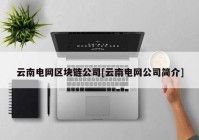 云南电网区块链公司[云南电网公司简介]